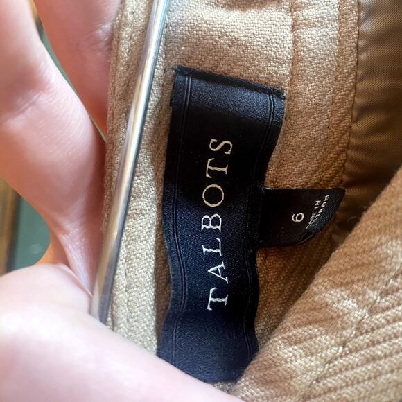 Talbots tan cotton knitted pencil skirt - Picture 4 of 4